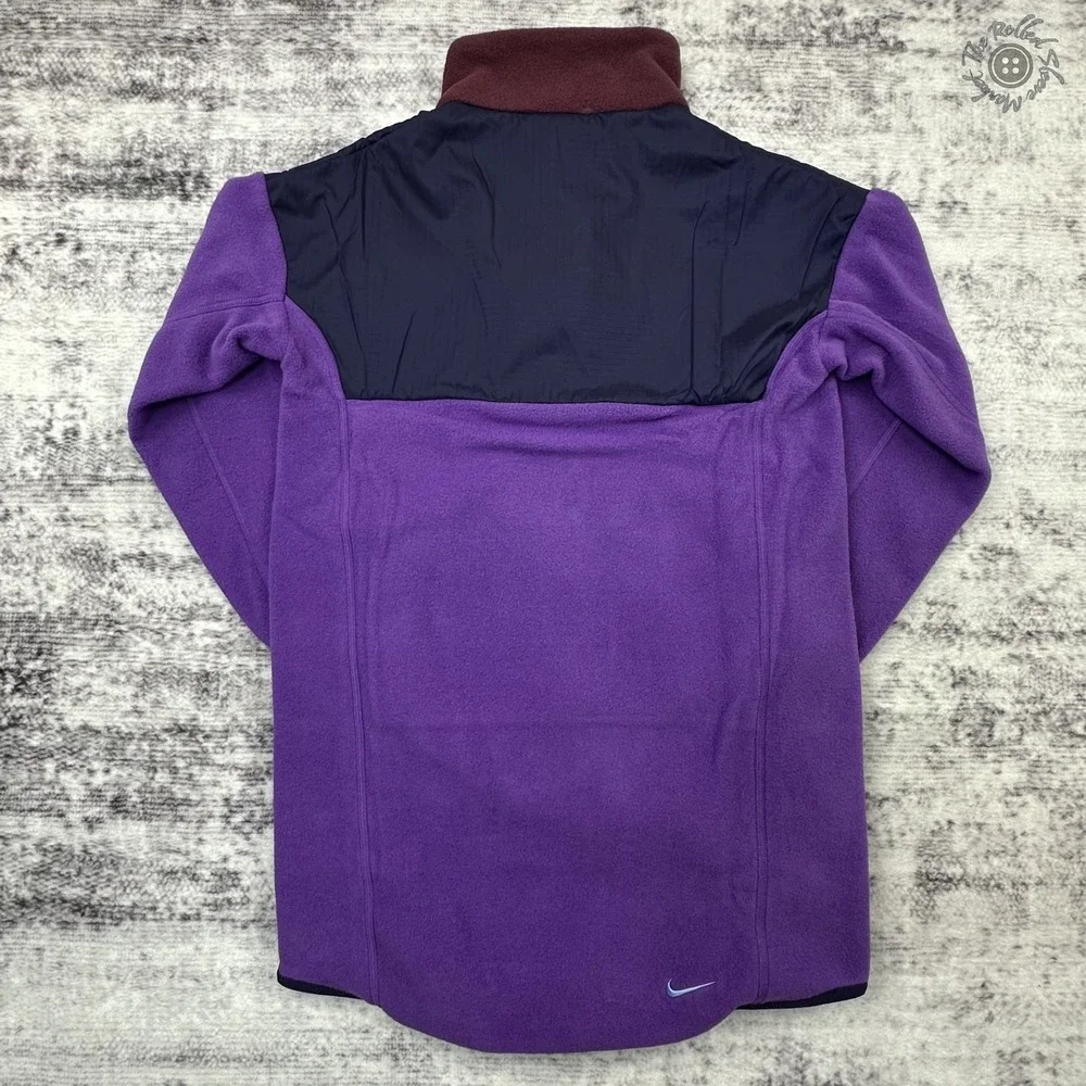 New No Tags Nike ACG Polartec Fleece Kids Small‎ Tunic 1/4 Zip Purple FD2872599